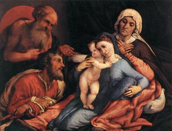 洛倫佐 洛圖 Madonna and Child with Saints